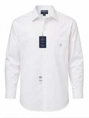 Club Room White Men's Long Sleeve Dress Shirt